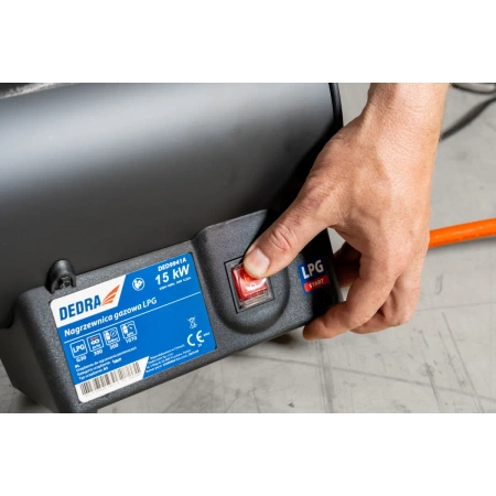 Nagrzewnica gazowa 15kW, czarna DEDRA DED9941A