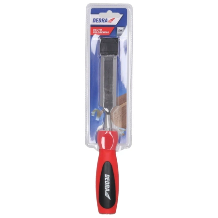 Dłuto do drewna, stolarskie DEDRA 06C039 25mm, stal CrV, dwumateriałowy uchwyt