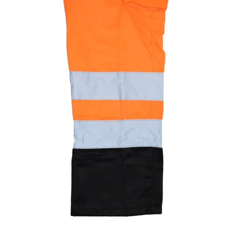 Spodnie ochronne DEDRA BH81SP2-XXL  odblaskowe rozmiar XXL, pomarańczowe