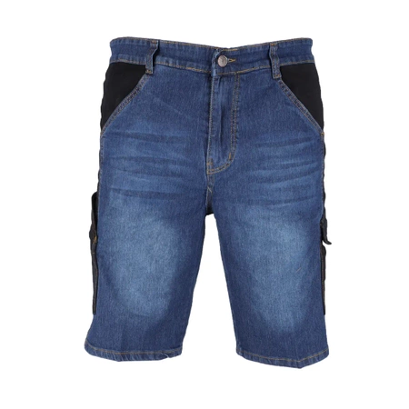 Szorty jeans'owe, krótkie dżinsy robocze, szorty z denimu DEDRA BH45ST-M gramatura 280g/m2, rozmiar M