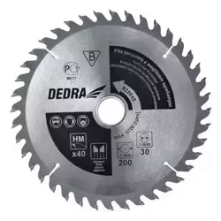 Piła tarczowa do drewna z węglikiem DEDRA H25080E 80 zębów, śr.250x16 mm, widia