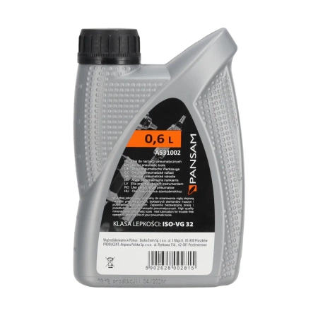 Olej do narzędzi pneumatycznych Premium 15 0,6L PANSAM A531002