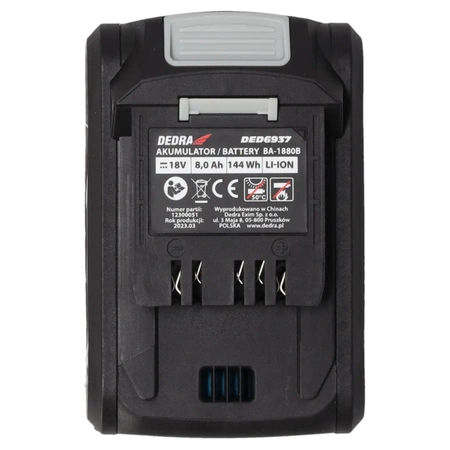 Akumulator, bateria DEDRA SAS+ALL DED6937 8.0Ah LI-ion