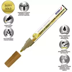 Marker do renowacji napisów nagrobkowych DEDRA M89Z71 złoty, 1szt