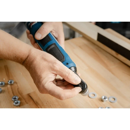 Klucz kątowy akumulatorowy 12 V, grzechotka akumulatorowa DEDRA MAUS DED7334, 45 Nm, uchwyt 3/8"