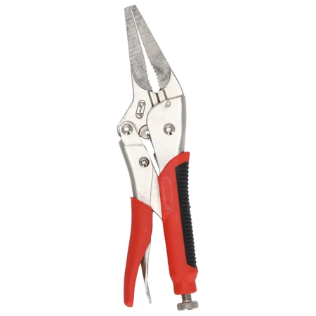 Szczypce zaciskowe wydłużone 230mm, DEDRA 1260P08 CRV, uchwyty TPR 