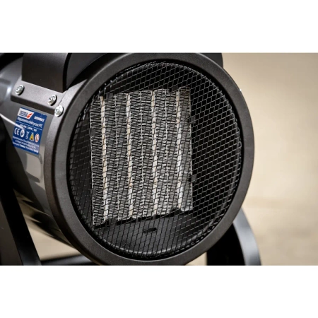 Nagrzewnica elektryczna PTC 2,0kW okrągła, czarna DEDRA DED9930C2 ceramiczny element grzejny