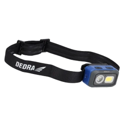 Latarka czołowa 500lm, czujnik ruchu, aku 1000mAh/ 3xAAA bat, DEDRA L1015