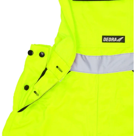 Spodnie ochronne ogrodniczki DEDRA BH81SO1-XXL odblaskowe rozmiar XXL, żółte