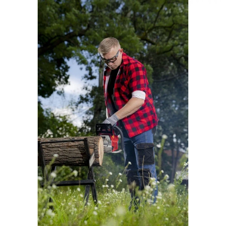 Koszula flanelowa DEDRA BH51F1-XXXL czerwona, rozm.XXXL, 100% bawełna