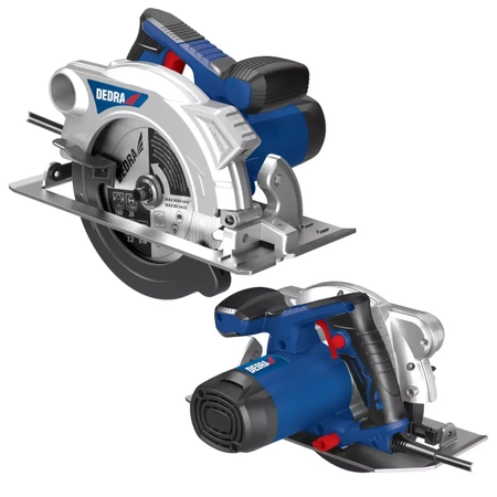 Pilarka ręczna tarczowa DEDRA DED7926 1500W, 185mm, prowadnica laserowa, max. głębokość cięcia 66mm