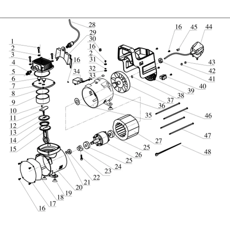 Części zamienne do agregatu malarskiego DEDRA DED7470