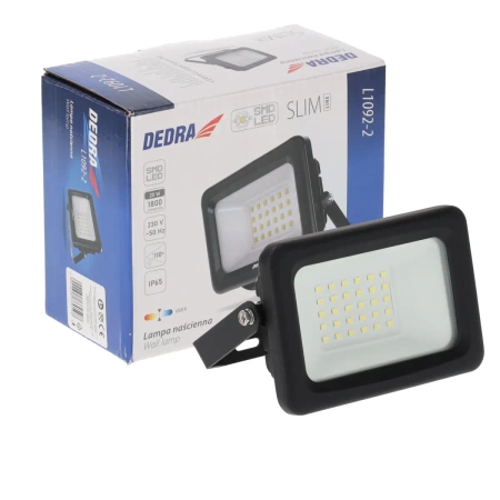 Lampa naścienna SLIM 20W SMD LED, 1800lm, IP65, DEDRA L1092-2