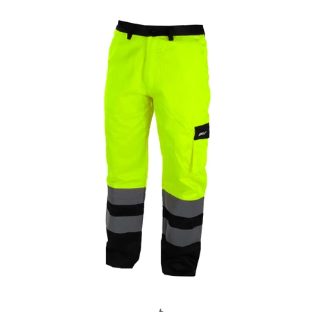 Spodnie ochronne DEDRA BH81SP1-XXL  odblaskowe rozmiar XXL, żółte
