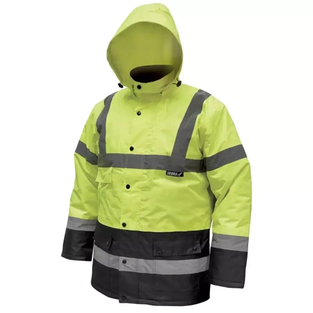 Kurtka ocieplana, parka, kurtka przedłużona DEDRA BH80K3-M rozmiar M, żółta