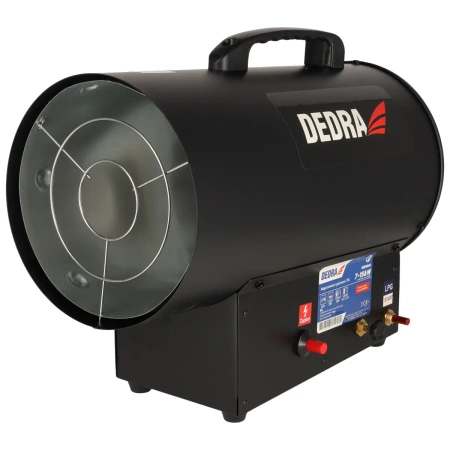 Nagrzewnica gazowa 7-15kW, czarna DEDRA DED9942