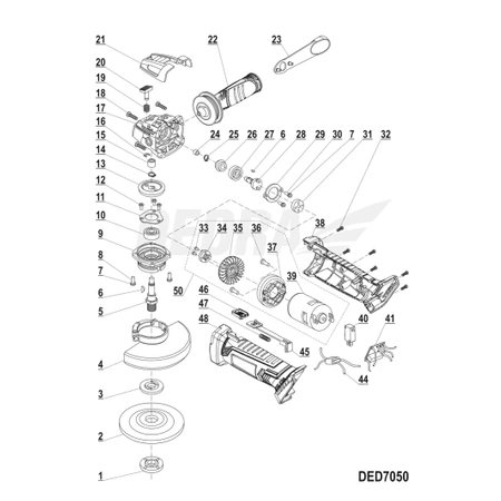Części zamienne do szlifierki kątowej DEDRA DED7050
