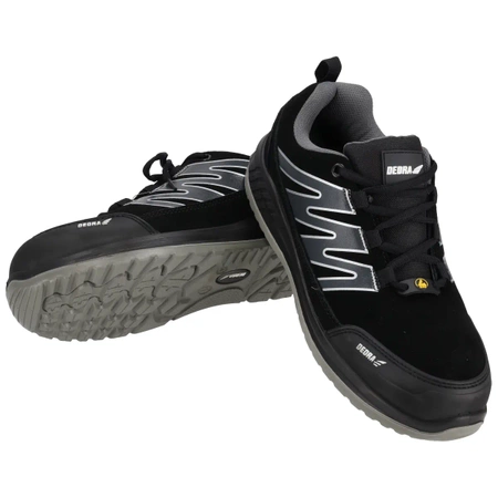 Półbuty bezpieczne, buty BHP, DEDRA BH9P6V-47 zamszowe, rozmiar: 47, kat.S1 