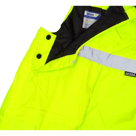 Spodnie ocieplane ogrodniczki DEDRA BH80SO1-XXXL rozmiar XXXL, żółte