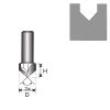 Frez rowkujący DEDRA 07F054B V T8 D25,4 H25,4mm a90st.