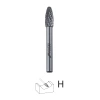 Frez trzpieniowy płomieniowy DEDRA 07F670 H8x20mm, trzpień 6mm
