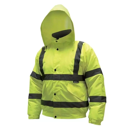 Kurtka ocieplana, bomber, bomberka, kurtka krótka DEDRA BH80K1-XL rozmiar XL, żółta