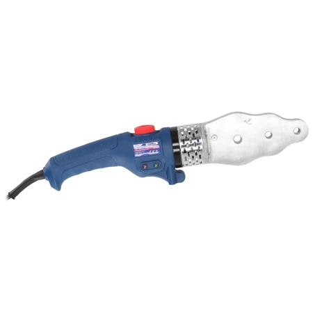Zgrzewarka do rur i złączek z tworzyw sztucznych DEDRA DED7514 1500W, walizka metalowa, zakres 16-63mm, PE, PP, PB