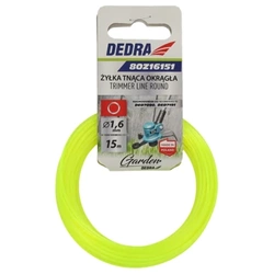 Żyłka nylonowa do podkaszarki i kosy GARDEN DEDRA 80Z16151, okrągła 1,6mm, długość 15m