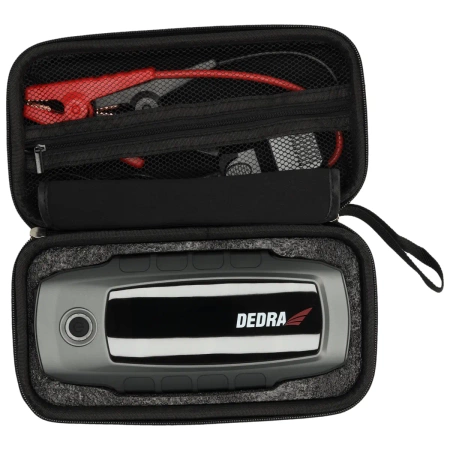 Power-bank z funkcją rozruchu silnika, booster, jump starter DEDRA DEPP1600, Li-Ion 16000mAh, wyświetlacz LCD