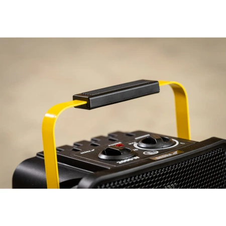 Nagrzewnica elektryczna PTC 2,0kW, kwadratowa, czarna, stojak DEDRA DED9930C3 ceramiczny element grzejny