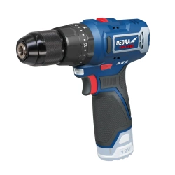 Wiertarko-wkrętarka z udarem akumulatorowa 12V DEDRA MAUS DED7331 32Nm, dwa biegi 0-400/0-1300 obr/min, uchwyt 10mm
