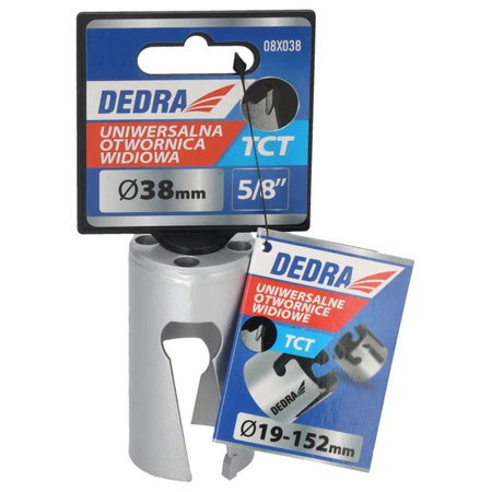Otwornica uniwersalna TCT DEDRA 08X038 38mm 5/8''