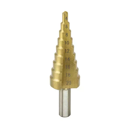 Wiertło stopniowe DEDRA WMST0420 4-20mm, HSS, TiN, choinka