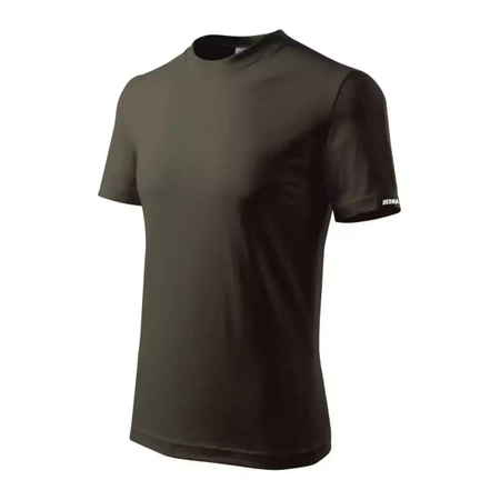 Koszulka męska t-shirt DEDRA BH5TA-L L, kolor army, 100% bawełna