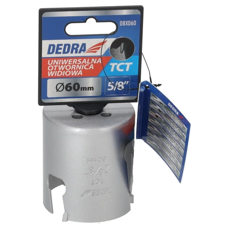 Otwornica uniwersalna TCT  DEDRA 08X060 60mm 5/8''