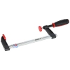 Ścisk stolarski typu F 300x80 mm, 2-materiałowa rękojeść, DEDRA 12A180