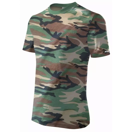 Koszulka męska T-shirt DEDRA BH5TM-XL XL, MORO 100% bawełna