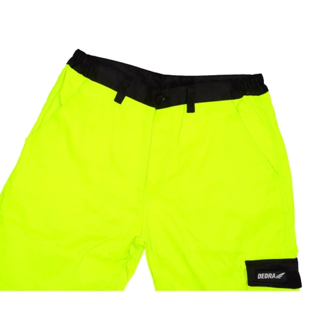 Spodnie ochronne DEDRA BH81SP1-XXL  odblaskowe rozmiar XXL, żółte