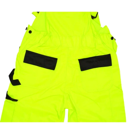 Spodnie ochronne ogrodniczki DEDRA BH81SO1-XXL odblaskowe rozmiar XXL, żółte