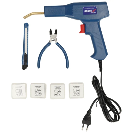 Zgrzewarka do plastiku 50W DEDRA DED7529, 500⁰C, zestaw 200 zszywek