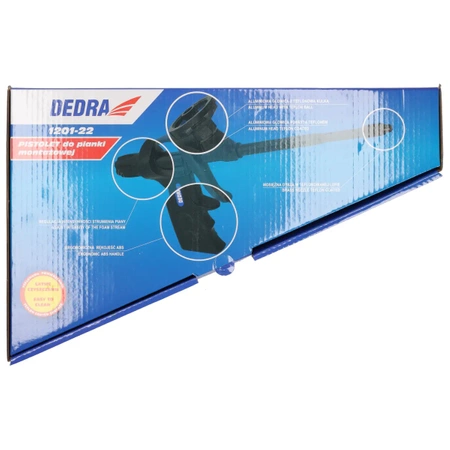 Pistolet do pianki montażowej DEDRA 1201-22 teflonowa powierzchnia