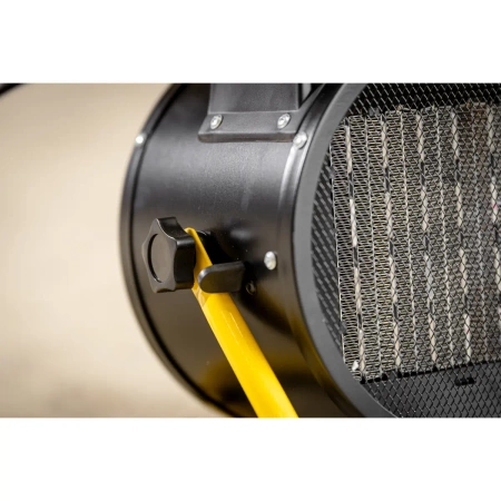 Nagrzewnica elektryczna PTC 3,0kW, okrągła czarna, stojak DEDRA DED9931C ceramiczny element grzejny