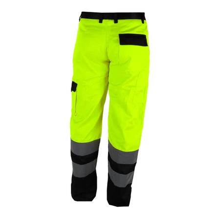 Spodnie ochronne DEDRA BH81SP1-L  odblaskowe rozmiar L, żółte