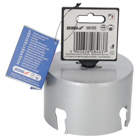 Otwornica uniwersalna TCT  DEDRA 08X105 105mm 5/8''