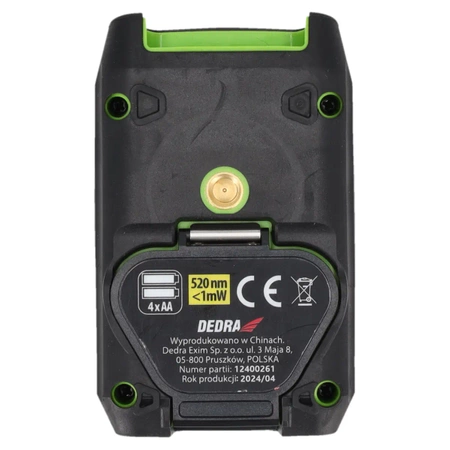 Laser krzyżowy, poziomica laserowa DEDRA MC0903 zielony laser