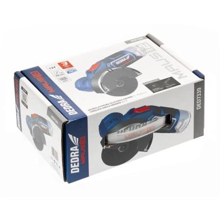 Szlifierka kątowa akumulatorowa, diax 12V DEDRA MAUS DED7339, 12000-19500 RPM