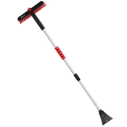 Szczotka ze skrobaczką 2w1, 88-118cm, DEDRA 2001A03