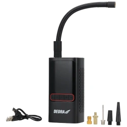 Bezprzewodowa pompka powietrza 2x2000mAh DEPP011, power bank, różne wentyle