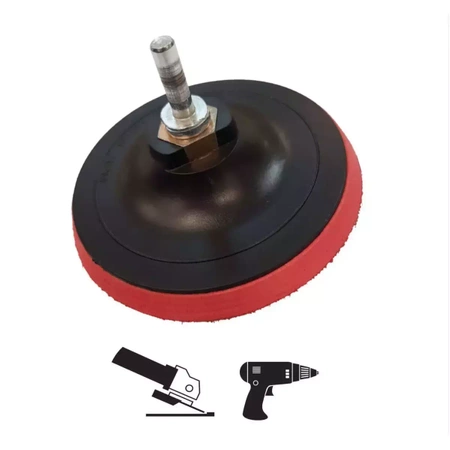 Dysk mocujący z rzepem DEDRA H12GM13 M14, 125mm + trzpień do wiertarki, do dysków diamentowych H12G/H12H