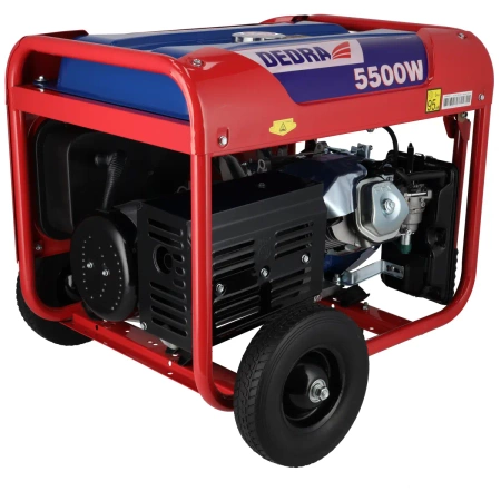 Agregat prądotwórczy, generator DEDRA DEGB6500K moc max. 5,5kW, moc 5kW, miedziane uzwojenie silnika